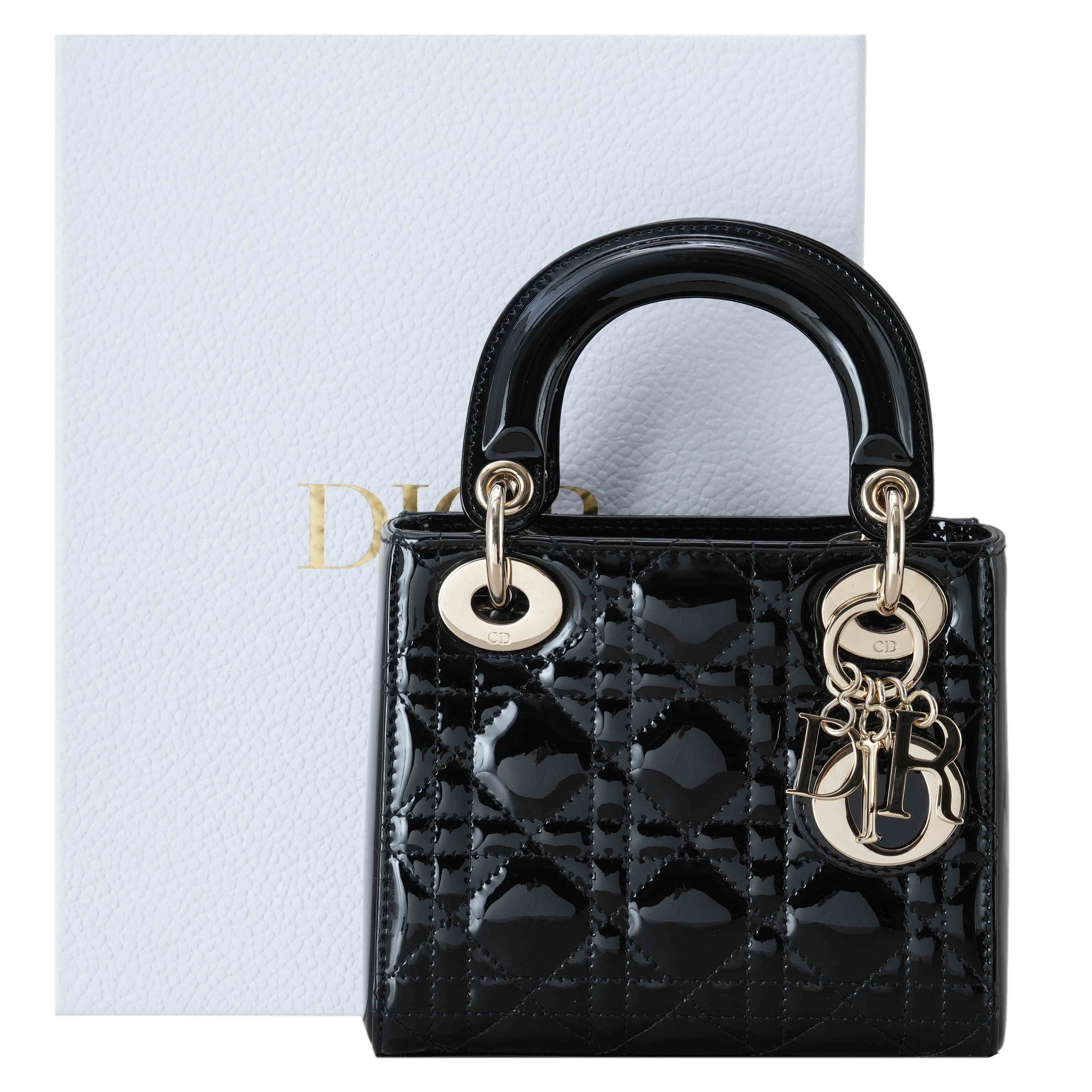 CHRISTIAN DIOR(USED)크리스찬디올 레이디디올 페이던트 미니백